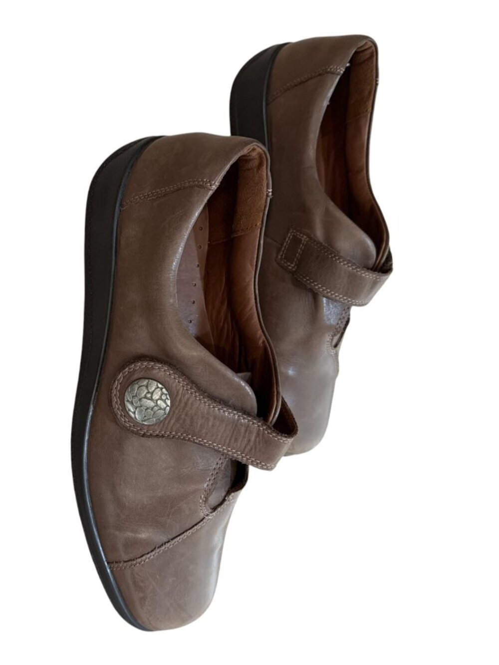 Hotter Comfort Concepts US 10/UK 8 Brown Adjustable Hook & Loop Loafer Shoes - Picture 5 of 10